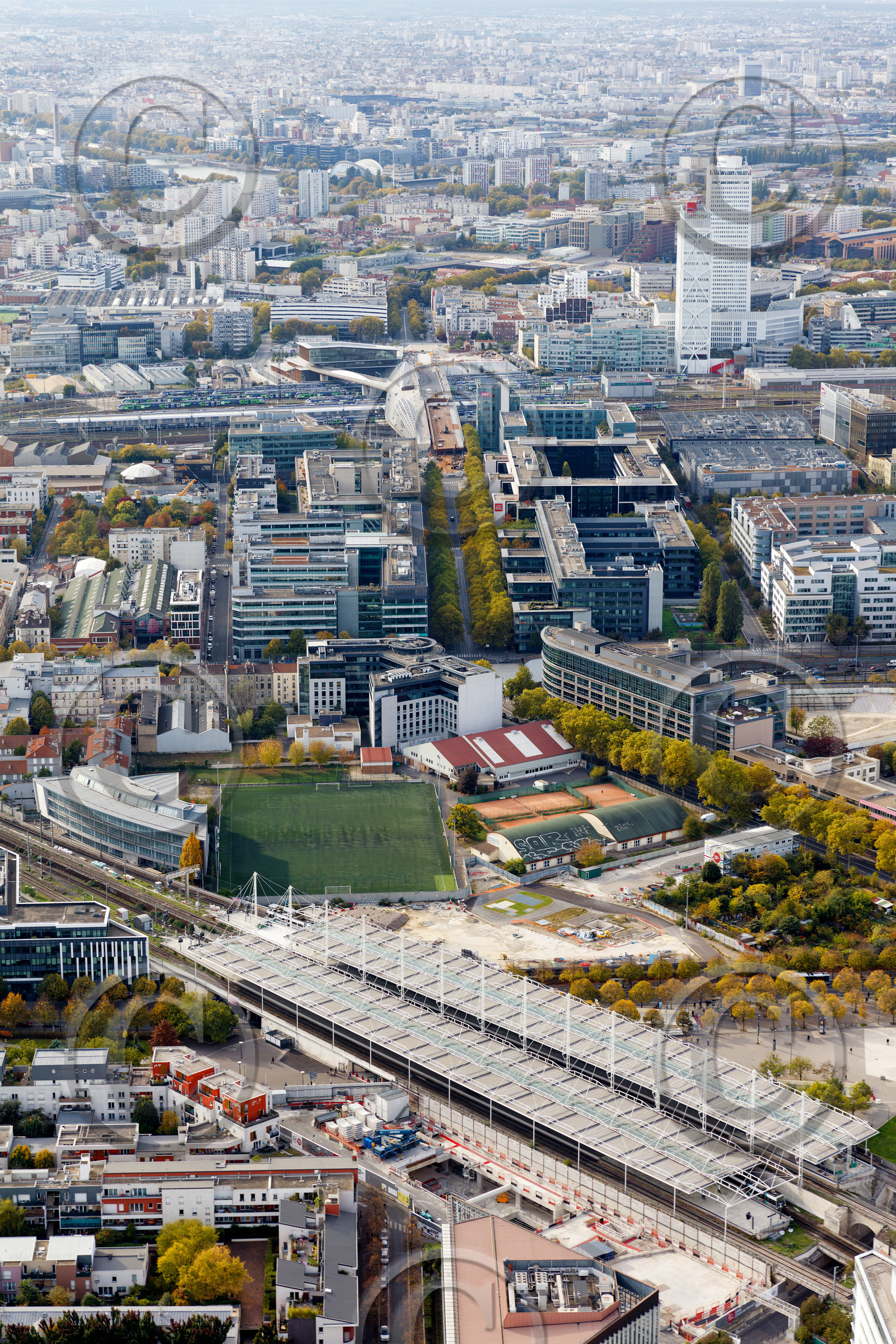 Le département de Seine-Saint-Denis (Région Ile-de-France) en vues aériennes obliques