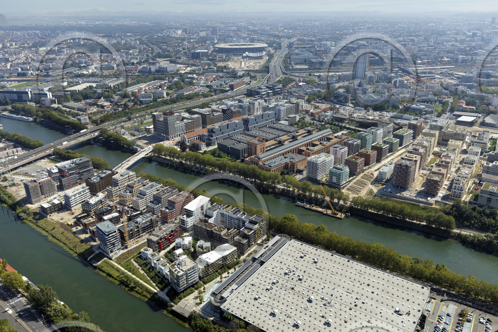 Le département de Seine-Saint-Denis (Région Ile-de-France) en vues aériennes obliques