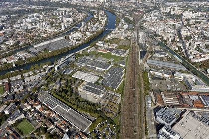 Le département de Seine-Saint-Denis (Région Ile-de-France) en vues aériennes obliques