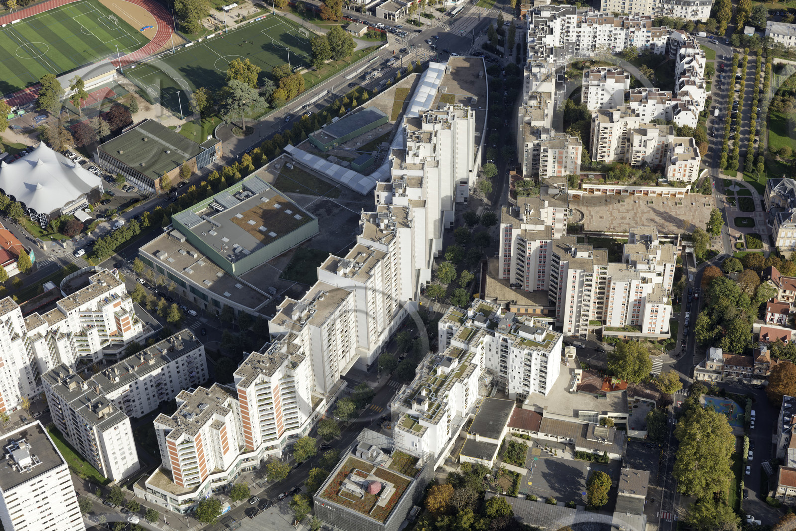 Le département de Seine-Saint-Denis (Région Ile-de-France) en vues aériennes obliques