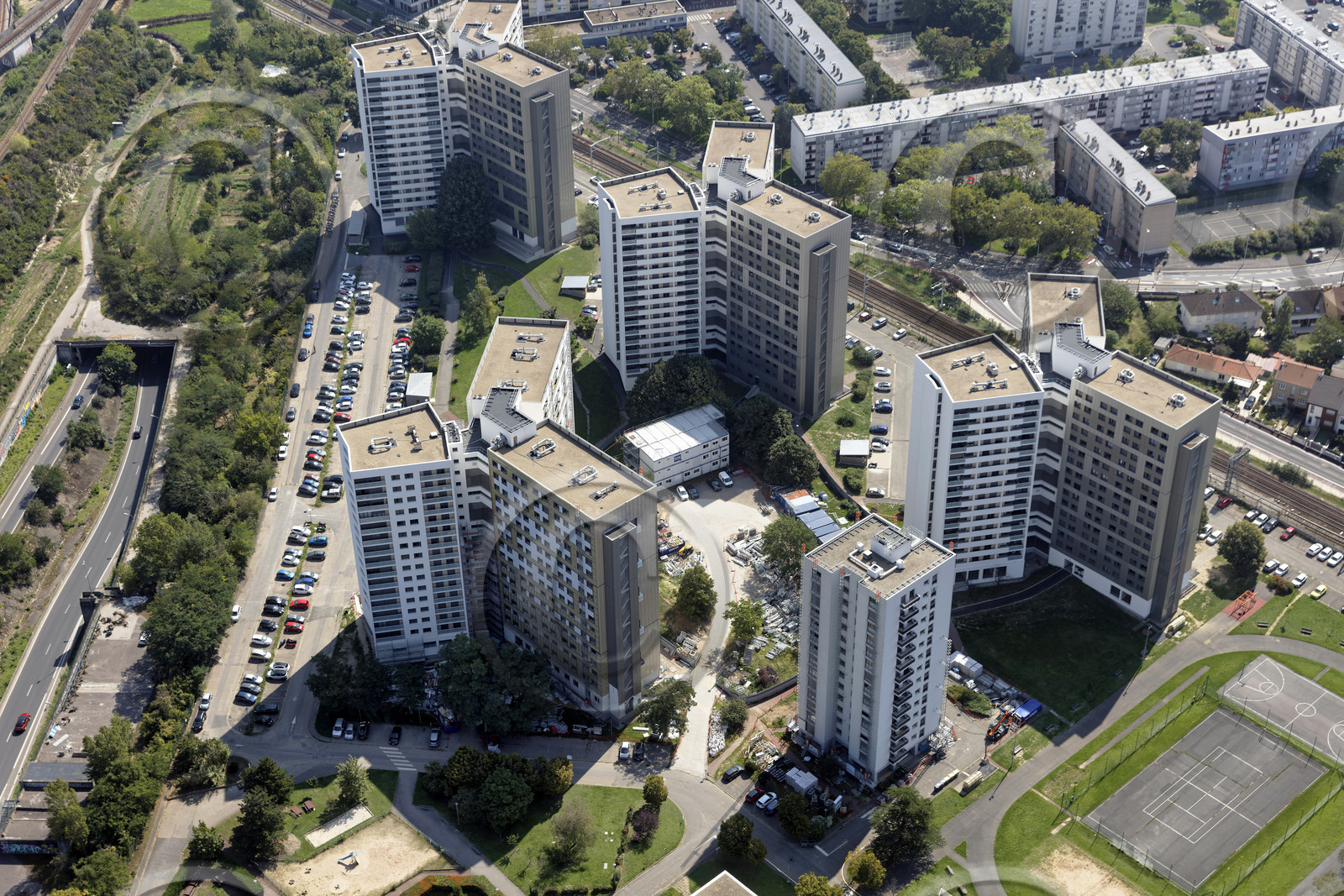Le département des Hauts-de-Seine (Région Ile-de-France) en vues aériennes obliques