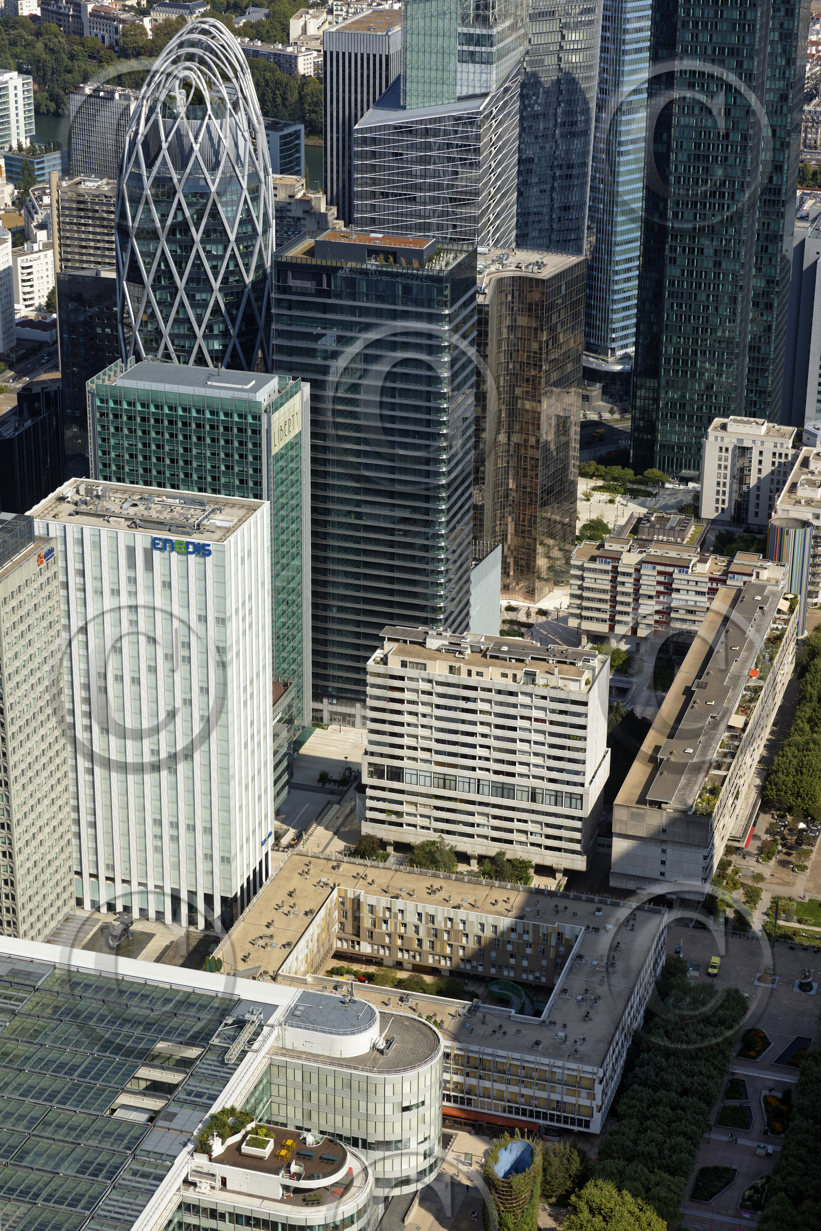 Le département des Hauts-de-Seine (Région Ile-de-France) en vues aériennes obliques