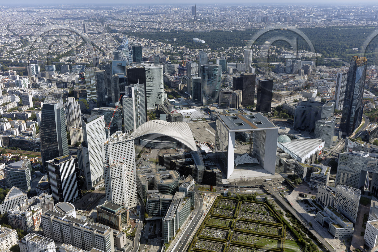 Le département des Hauts-de-Seine (Région Ile-de-France) en vues aériennes obliques