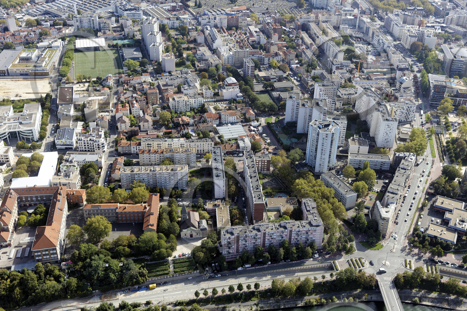 Le département de Seine-Saint-Denis (Région Ile-de-France) en vues aériennes obliques