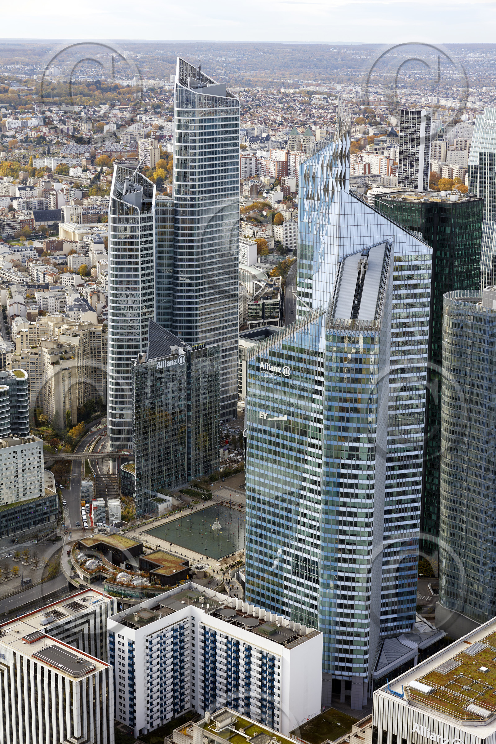 Le département des Hauts-de-Seine (Région Ile-de-France) en vues aériennes obliques