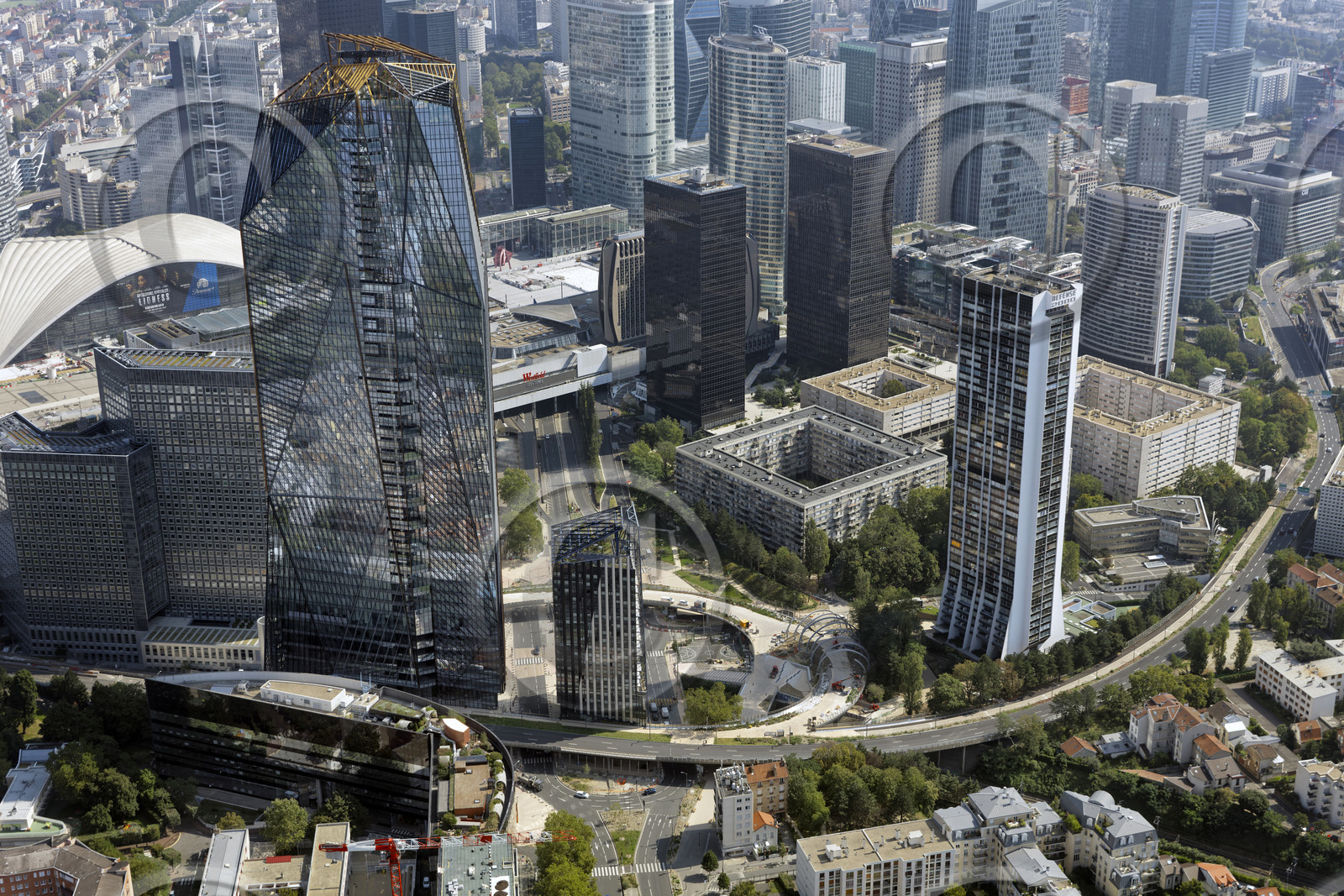 Le département des Hauts-de-Seine (Région Ile-de-France) en vues aériennes obliques