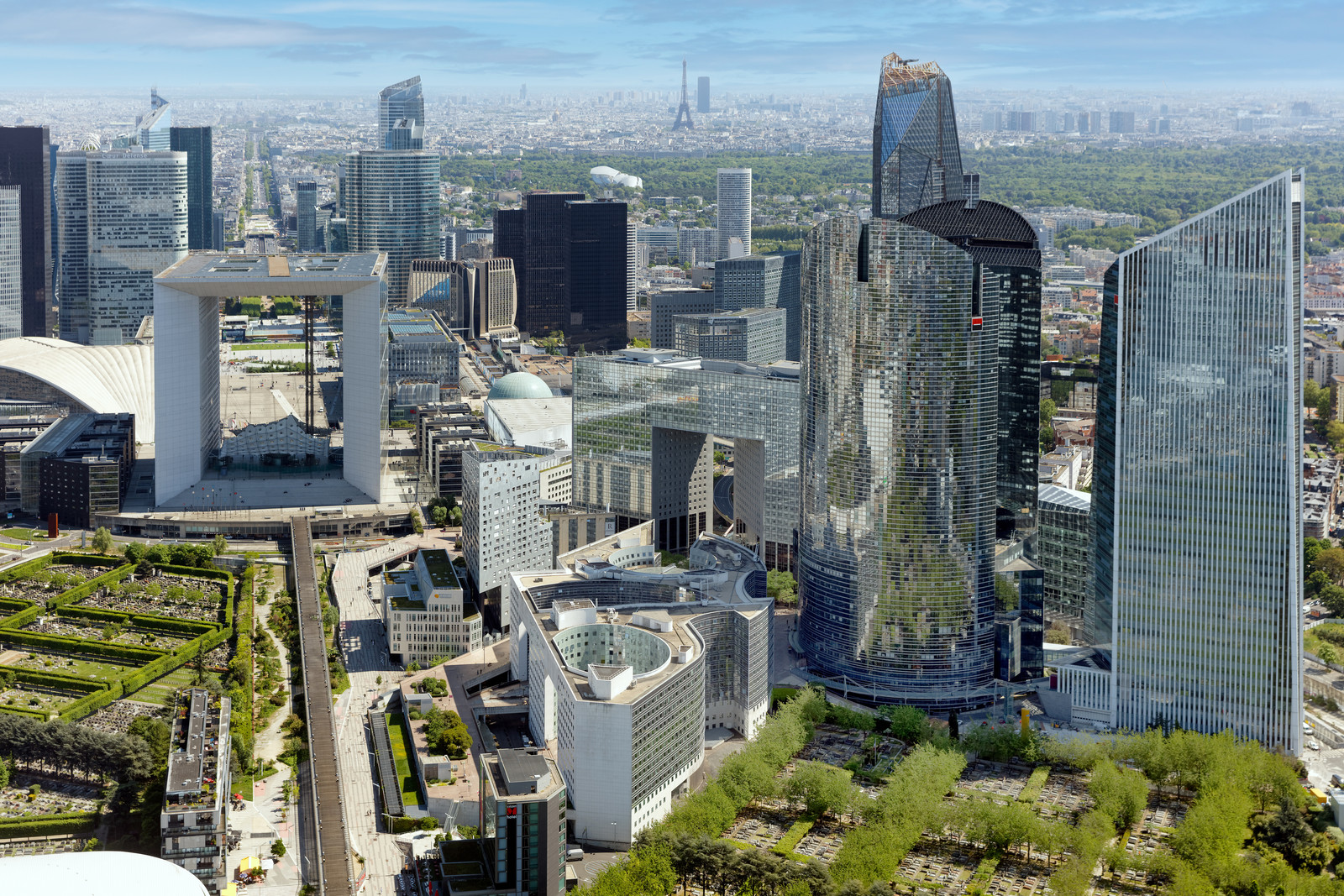 Le département des Hauts-de-Seine (Région Ile-de-France) en vues aériennes obliques