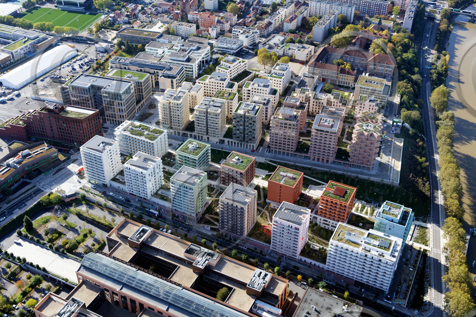 Le département de Seine-Saint-Denis (Région Ile-de-France) en vues aériennes obliques