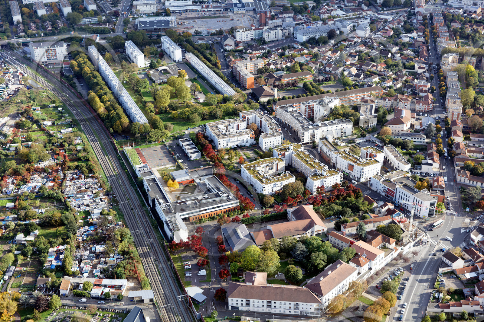 Le département de Seine-Saint-Denis (Région Ile-de-France) en vues aériennes obliques