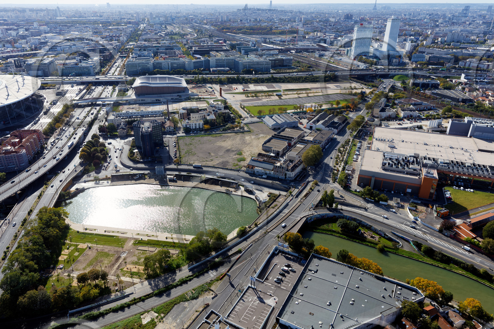 Le département de Seine-Saint-Denis (Région Ile-de-France) en vues aériennes obliques