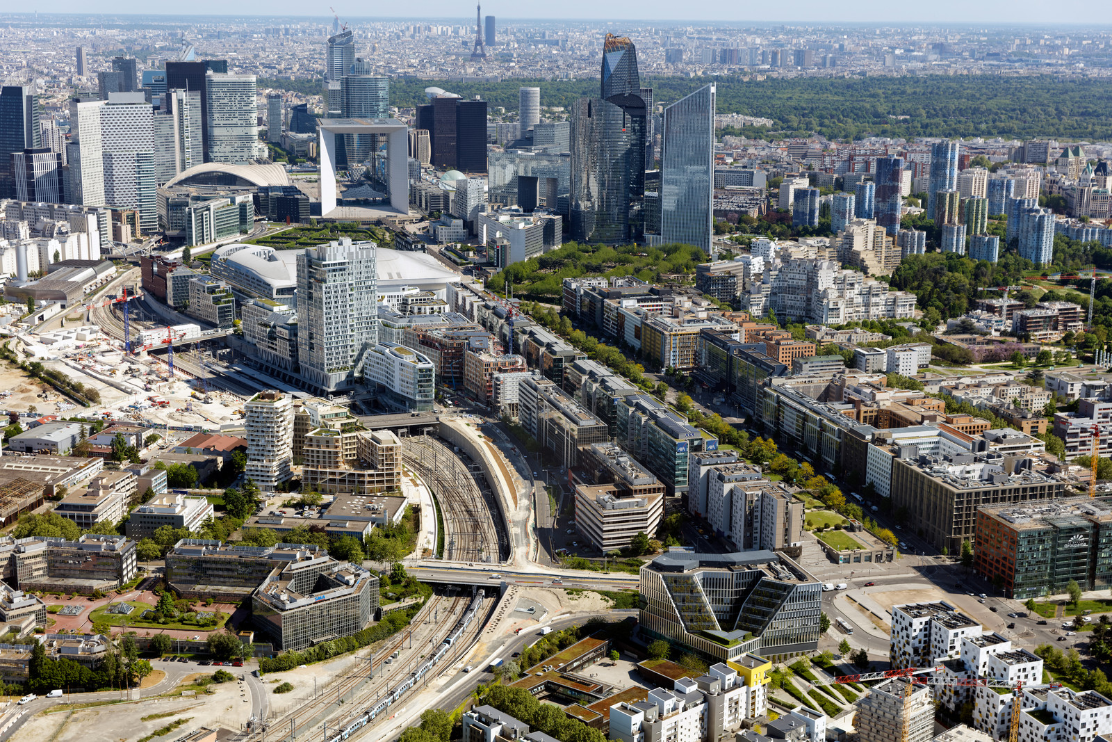 Le département des Hauts-de-Seine (Région Ile-de-France) en vues aériennes obliques