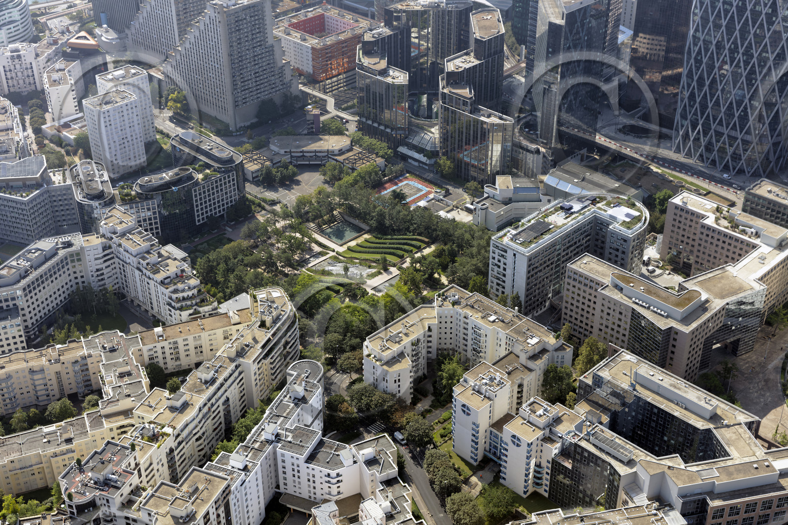 Le département des Hauts-de-Seine (Région Ile-de-France) en vues aériennes obliques